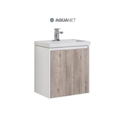 Тумба для раковины Aquanet Клио 60 белый фасад дуб кантри