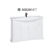 Тумба для раковины Aquanet Лагуна 120 белый матовый