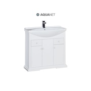 Тумба для раковины Aquanet Лагуна 85 белый матовый