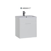 Тумба для раковины Aquanet Латина 60 1 ящик Белая