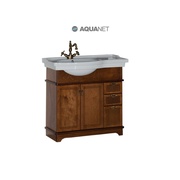Тумба для раковины Aquanet Луис 90 L темный орех