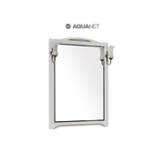 Зеркало Aquanet Луис 80 Белый глянец/ патина золото