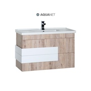 Тумба для раковины Aquanet Мадейра 100 Дуб кантри