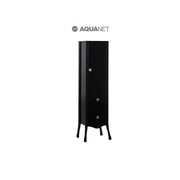 Шкаф-пенал Aquanet Мадонна черный, с кристаллами сваровски