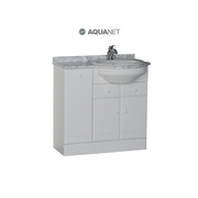 Тумба для раковины Aquanet Марсель 90 R Белая с бельевой корзиной
