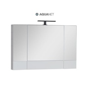 Шкаф-зеркало Aquanet Нота 100 Белое