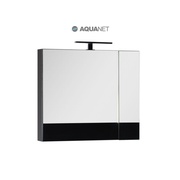 Шкаф-зеркало Aquanet Нота 75 Черное