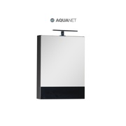 Шкаф-зеркало Aquanet Нота 50 Черное