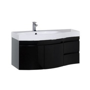 Тумба для раковины Aquanet Опера 115 L черный (2 дверцы 2 ящика)