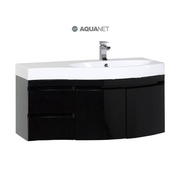 Тумба для раковины Aquanet Опера 115 R черный (2 дверцы 2 ящика)