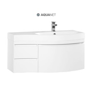 Тумба для раковины Aquanet Опера 115 R белый (3 ящика)
