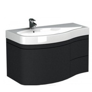 Тумба для раковины Aquanet Опера 115 L черный (3 ящика)