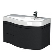 Тумба для раковины Aquanet Опера 115 R черный (3 ящика)