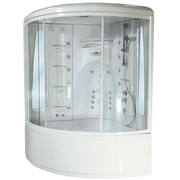 Душевая кабина Aquanet Palau box 140х140х227 см с г/м без пара ст. проз.+ ванна без г/м+ф/п