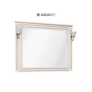 Зеркало Aquanet Паола 120 белый/патина золото