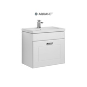 Тумба для раковины Aquanet Рондо 60 Белая 1 Ящик