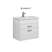 Тумба для раковины Aquanet Рондо 70 белый 2 ящика