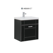 Тумба для раковины Aquanet Рондо 60 черный антик 1 ящик
