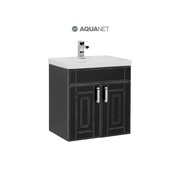 Тумба для раковины Aquanet Рондо 60 черный антик фасады