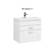 Тумба для раковины Aquanet Рондо 70 белый антик 2 ящика