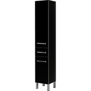 Шкаф-пенал Aquanet Сиена 35 L черный