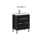 Тумба для раковины Aquanet Сиена 60 напольная 1 ящик 2 фасада черный