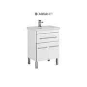Тумба для раковины Aquanet Сиена 60 напольная 1 ящик 2 фасада белый