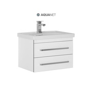 Тумба для раковины Aquanet Сиена 60 подвесная 2 ящика белый