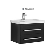 Тумба для раковины Aquanet Сиена 60 подвесная 2 ящика черный
