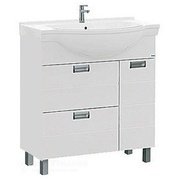 Тумба с раковиной Aquanet Сити 80 белая