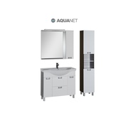 Комплект (гарнитур) Aquanet Сити 00173201 100 белый/венге с раковиной столешницей Shenxin
