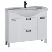 Тумба с раковиной Aquanet Сити 90 белая