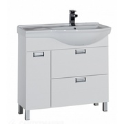 Тумба с раковиной Aquanet Сити 90 R белая