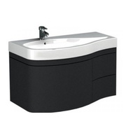 Тумба Aquanet Сопрано 1-95 L черный (3 ящика)