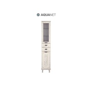 Шкаф-пенал Aquanet Тесса 35 жасмин/сандал (фасад стекло)