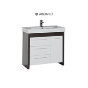 Тумба для раковины Aquanet Тиана 100 Венге (фасад белый)