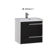 Тумба для раковины Aquanet Тиволи 70 Белая (фасад черный)