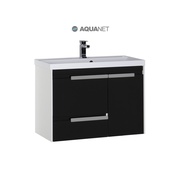 Тумба для раковины Aquanet Тиволи 90 Белая (фасад черный)