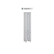 Шкаф-пенал Aquanet Валенса белый кракалет/серебро
