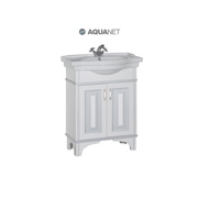 Тумба для раковины Aquanet Валенса 70 белый краколет/серебро