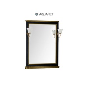 Зеркало Aquanet Валенса 70 черный краколет/золото