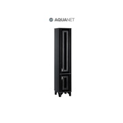 Шкаф-пенал Aquanet Валенса черный краколет/серебро