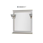 Зеркало Aquanet Валенса 90 белый краколет/золото