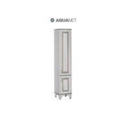 Шкаф-пенал Aquanet Валенса белый краколет/золото