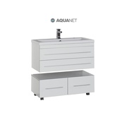 Тумба для раковины Aquanet Верона 90 подвесная Белая