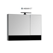 Шкаф-зеркало Aquanet Верона 90 черный