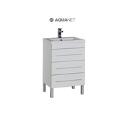 Тумба для раковины Aquanet Верона 58 напольная 3 ящика Белая