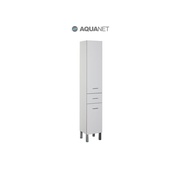 Шкаф-пенал Aquanet Верона 35 напольный Белый с бельевой корзиной