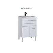 Тумба для раковины Aquanet Верона 58 напольная 1 ящик 2 дверцы Белая