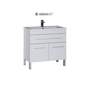 Тумба для раковины Aquanet Верона 90 напольная 1 ящик 2 дверцы Белая